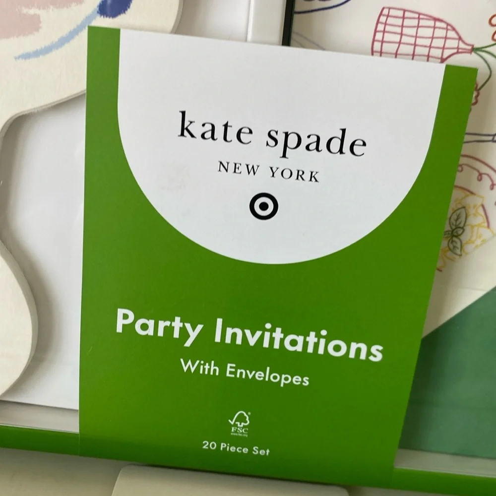 kate spade Martini Glass Party Invitations - 2 Boxes - 20 Invitations - NEW